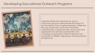Developing Educational Outreach Programs Toxicoepigenomics PPT Example ST AI SS