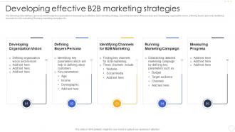 Developing Effective B2b Marketing Strategies Effective B2b Marketing Strategy Organization Set 1