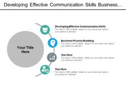 Developing effective communication skills business process modeling market opportunity cpb