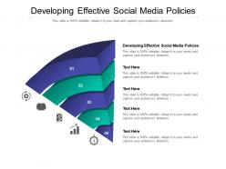 Developing effective social media policies ppt powerpoint presentation model elements cpb