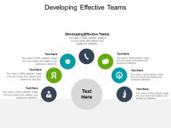 Developing effective teams ppt powerpoint presentation infographics good cpb