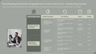 Developing Employee Engagement Action Plan Post Conducting Survey