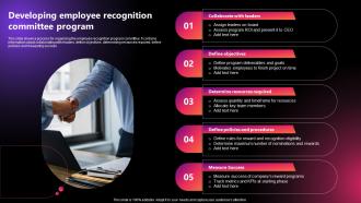 Developing Employee Recognition Committee Program