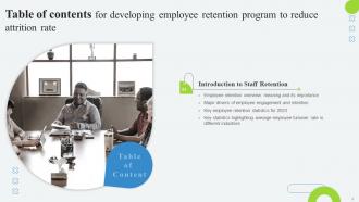 Developing Employee Retention Program To Reduce Attrition Rate Powerpoint Presentation Slides Idea Image
