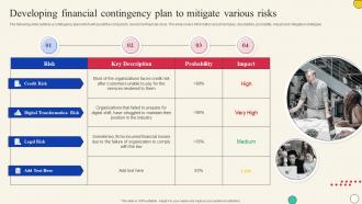 Developing Financial Contingency Plan To Evaluating Company Overall Health With Financial Planning And Analysis