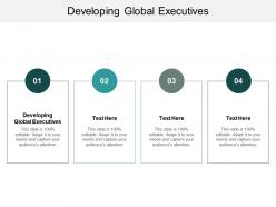 Developing global executives ppt powerpoint presentation model maker cpb