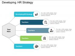 Developing hr strategy ppt powerpoint presentation professional designs download cpb