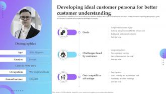 Developing Ideal Customer Persona For Better Service Marketing Plan To Improve Business