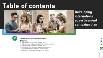 Developing International Advertisement Campaign Plan powerpoint presentation slides MKT CD V Editable Visual
