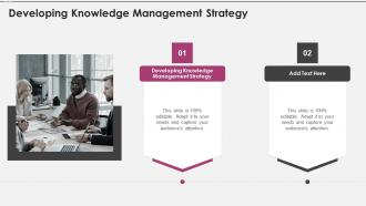 Developing Knowledge Management Strategy In Powerpoint And Google Slides Cpb