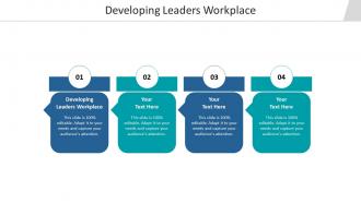 Developing leaders workplace ppt powerpoint presentation visuals cpb