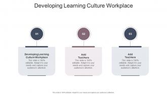 Developing Learning Culture Workplace In Powerpoint And Google Slides Cpb