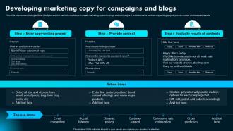 Developing Marketing Copy For Campaigns Ai Powered Marketing How To Achieve Better AI SS