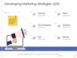 Developing marketing strategies enterprise management ppt infographics