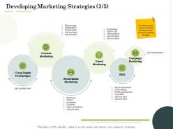 Developing marketing strategies marketing administration management ppt mockup