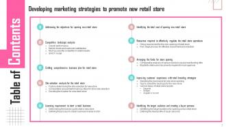 Developing Marketing Strategies To Promote New Retail Store Powerpoint Presentation Slides Good Engaging