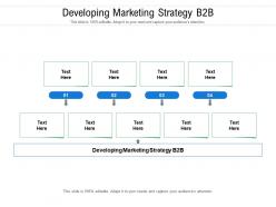 Developing marketing strategy b2b ppt powerpoint presentation inspiration sample cpb