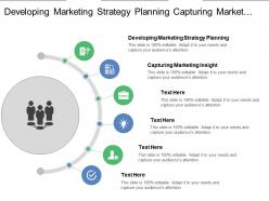 Developing marketing strategy planning capturing marketing insight delivering value