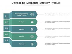 Developing marketing strategy product ppt powerpoint presentation diagram images cpb