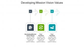 Developing mission vision values ppt powerpoint presentation file templates cpb