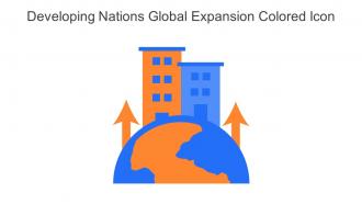 Developing Nations Global Expansion Colored Icon In Powerpoint Pptx Png And Editable Eps Format