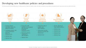 Developing New Healthcare Policies And Procedures Healthcare Administration Overview Trend Statistics Areas