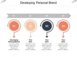 Developing personal brand ppt powerpoint presentation file portrait cpb