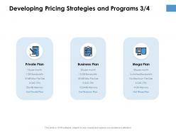 Developing pricing strategies and programs marketing ppt powerpoint presentation styles deck