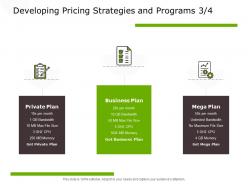 Developing Pricing Strategies And Programs Mega Plan Ppt Powerpoint Presentation Outline Mockup