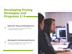 Developing Pricing Strategies And Programs Planning Technology Ppt Powerpoint Presentation Layouts
