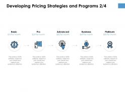 Developing pricing strategies and programs platinum ppt powerpoint presentation show slideshow