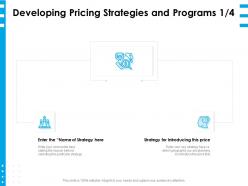 Developing pricing strategies and programs price ppt powerpoint presentation clipart