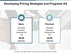 Developing pricing strategies and programs strategy ppt powerpoint presentation professional