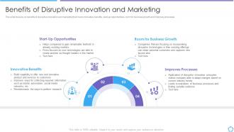 Developing product lifecycle benefits disruptive innovation and marketing