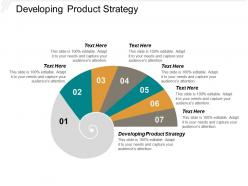 Developing product strategy ppt powerpoint presentation ideas maker cpb