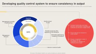 Developing Quality Control System To Ensure Consistency Effective Business Risk Strategy SS V