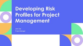 Developing Risk Profiles For Project Management PPT Template AT