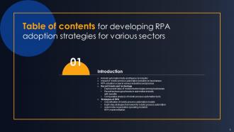 Developing RPA Adoption Strategies For Various Sectors Powerpoint Presentation Slides Editable Interactive
