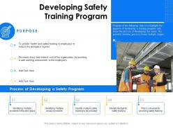 Developing safety training program employees ppt powerpoint presentation file example