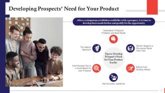 Developing Sales Prospects Need For Product Training Ppt