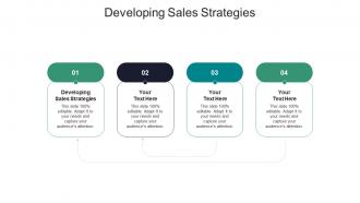 Developing sales strategies ppt powerpoint presentation icon files cpb