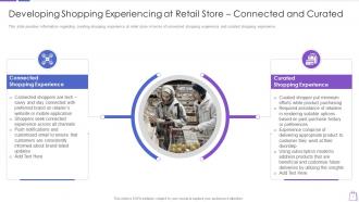 Developing shopping experiencing at retail store connected redefining experiential