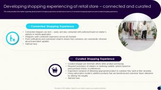 Developing Shopping Experiencing At Retail Store Connected Shopper Preference Management