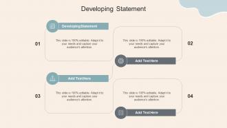 Developing Statement In Powerpoint And Google Slides Cpb