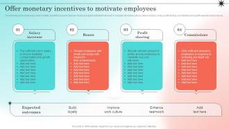 Developing Strategic Employee Engagement Offer Monetary Incentives To Motivate Employees