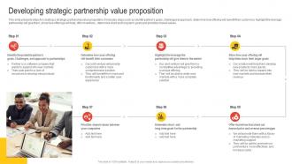 Developing Strategic Partnership Value Proposition Nurturing Relationships