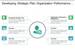 Developing strategic plan organization performance management performance rewards cpb
