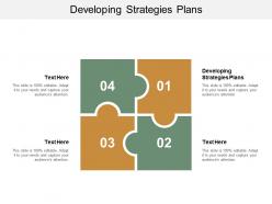 Developing strategies plans ppt powerpoint presentation icon model cpb