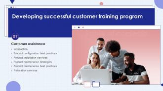 Developing Successful Customer Training Program For Table Of Contents