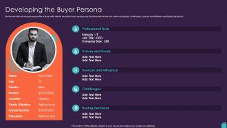 Developing The Buyer Persona Marketing Plan To Boost Ppt Slides Icons